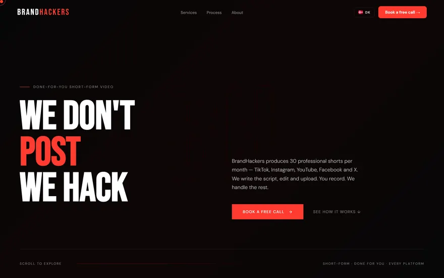 Brandhackers scroll-site