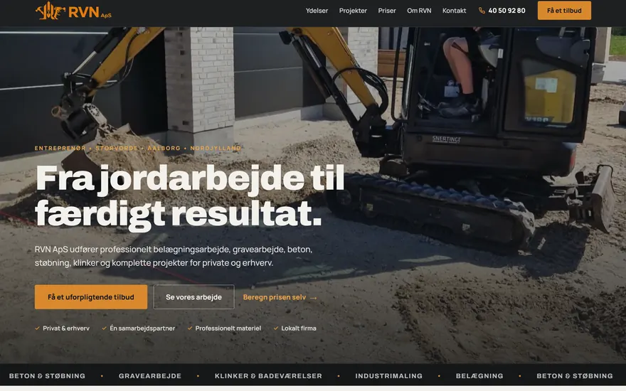 RVN ApS entreprenoersite